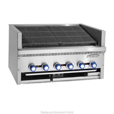 Imperial IAB-48 Charbroiler, Gas, Countertop