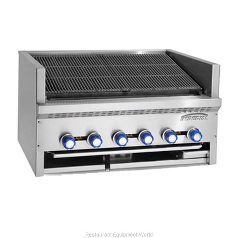 Imperial IAB-60 Charbroiler, Gas, Countertop