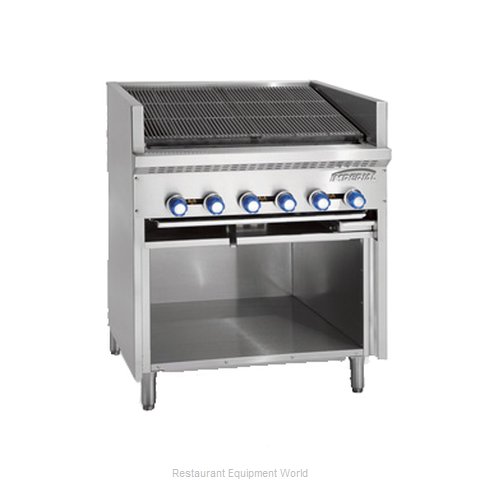 Imperial IABF-60 Charbroiler, Gas, Floor Model