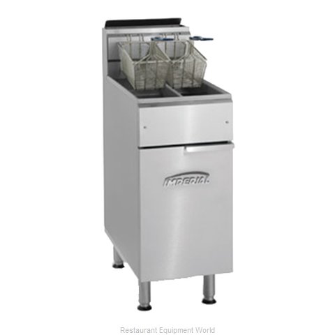 Imperial IFS-2525 Fryer, Gas, Floor Model, Split Pot