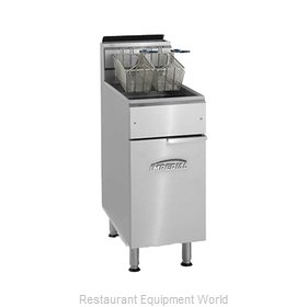 Imperial IFS-50 Fryer, Gas, Floor Model, Full Pot