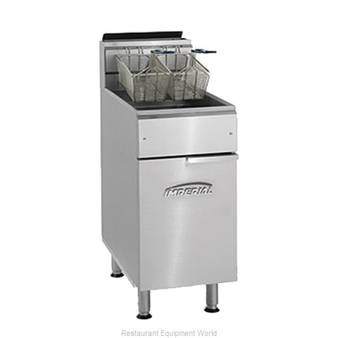 Imperial IFS-75 Fryer, Gas, Floor Model, Full Pot