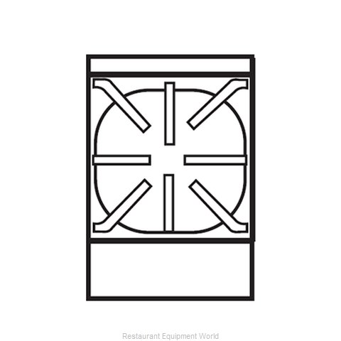 Imperial IHPA-1-12 Hotplate, Countertop, Gas