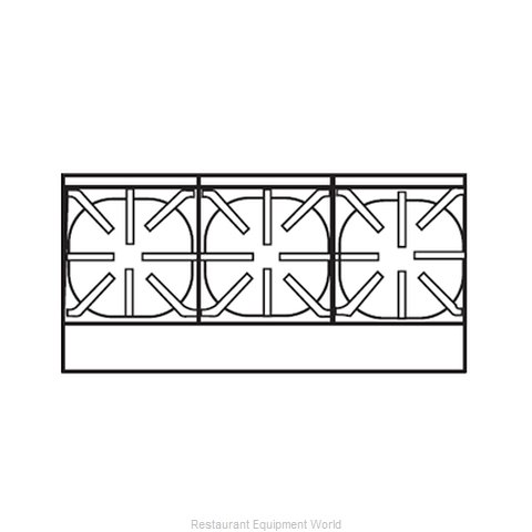 Imperial IHPA-3-36 Hotplate, Countertop, Gas