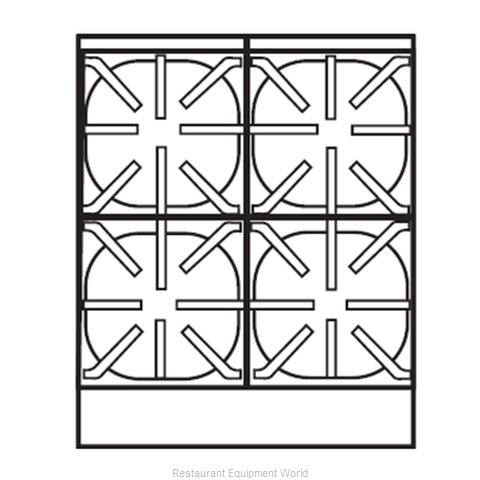 Imperial IHPA-4-24 Hotplate, Countertop, Gas
