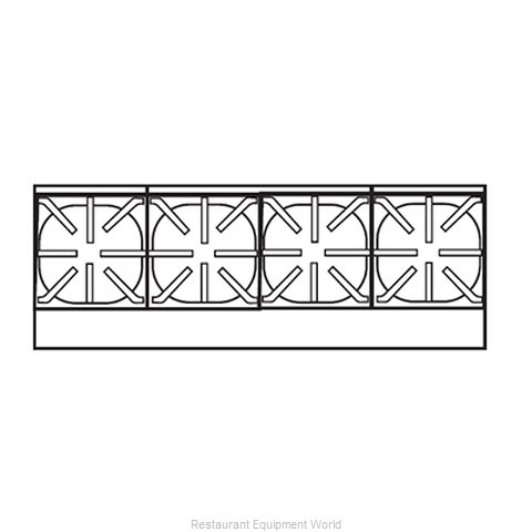 Imperial IHPA-4-48 Hotplate, Countertop, Gas