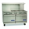 Estufa, 152cm (60 pulgadas), para Restaurante, a Gas
 <br><span class=fgrey12>(Imperial IR-6-G24-CC Range, 60