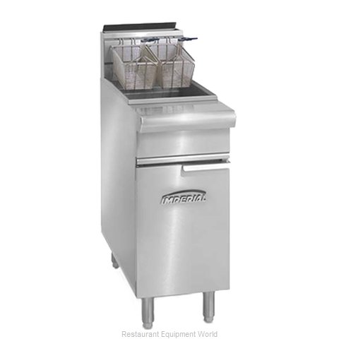 Imperial IRF-25 Fryer, Gas, Floor Model, Full Pot