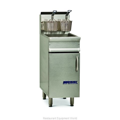 Imperial IRF-40-OP Fryer, Gas, Floor Model, Full Pot