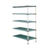 Shelving Unit, Plastic with Poly Exterior Steel Posts
 <br><span class=fgrey12>(Intermetro 5AQ357G3 Shelving Unit, Plastic with Metal Post)</span>