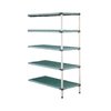 Shelving Unit, Plastic with Poly Exterior Steel Posts
 <br><span class=fgrey12>(Intermetro 5AQ367G3 Shelving Unit, Plastic with Metal Post)</span>