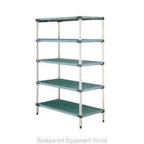 Intermetro 5Q317G3 Shelving Unit, Plastic with Metal Post