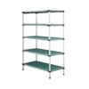 Shelving Unit, Plastic with Poly Exterior Steel Posts
 <br><span class=fgrey12>(Intermetro 5Q317G3 Shelving Unit, Plastic with Metal Post)</span>