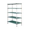 Shelving Unit, Plastic with Poly Exterior Steel Posts
 <br><span class=fgrey12>(Intermetro 5Q357G3 Shelving Unit, Plastic with Metal Post)</span>
