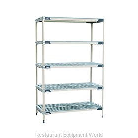 Intermetro 5X317GX3 Shelving Unit, All Plastic