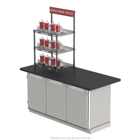 Intermetro CR1824TG3B Shelving Unit, To-Go & Delivery Staging