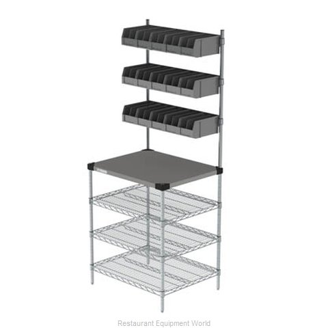 Intermetro CR2430DTPOS Shelving Unit, To-Go & Delivery Staging