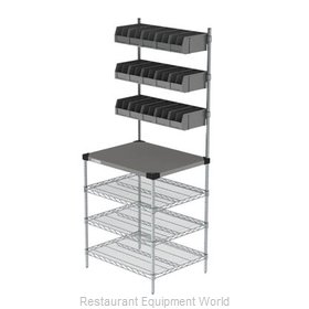 Intermetro CR2430DTPOS Shelving Unit, To-Go & Delivery Staging