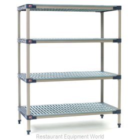 Intermetro MF-182474G-S-4 Shelving, All Plastic