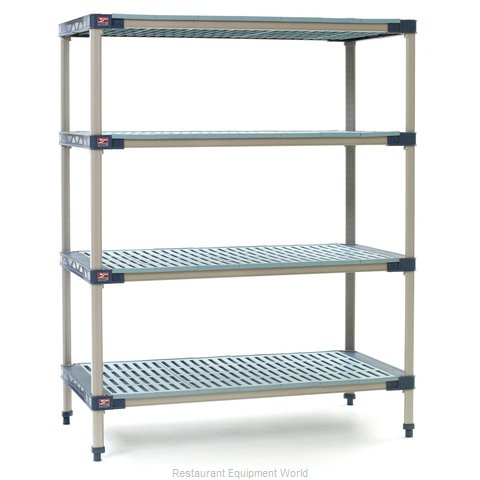 Intermetro MF-245474G-S-4 Shelving, All Plastic