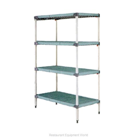 Intermetro Q336G3 Shelving Unit, Plastic with Metal Post