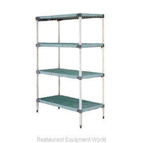 Intermetro Q346G3 Shelving Unit, Plastic with Metal Post