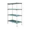 Shelving Unit, Plastic with Poly Exterior Steel Posts
 <br><span class=fgrey12>(Intermetro Q566G3 Shelving Unit, Plastic with Metal Post)</span>