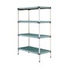 Shelving Unit, Plastic with Poly Exterior Steel Posts
 <br><span class=fgrey12>(Intermetro Q576G3 Shelving Unit, Plastic with Metal Post)</span>