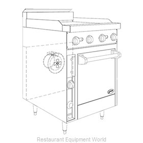 Jade Range JBR-24G-24C Range, 24