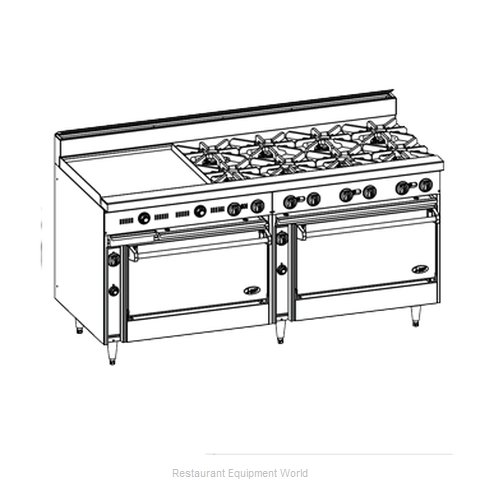 Jade Range JBR-24G-8-36 Range, 72