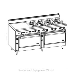 Jade Range JBR-24G-8-36 Range, 72