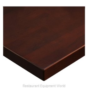 JMC Food Equipment 24 ROUND BEECHWOOD PLANK DARK MAHOGANY Table Top, Wood