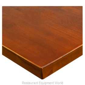 JMC Food Equipment 24 ROUND BEECHWOOD PLANK WALNUT Table Top, Wood