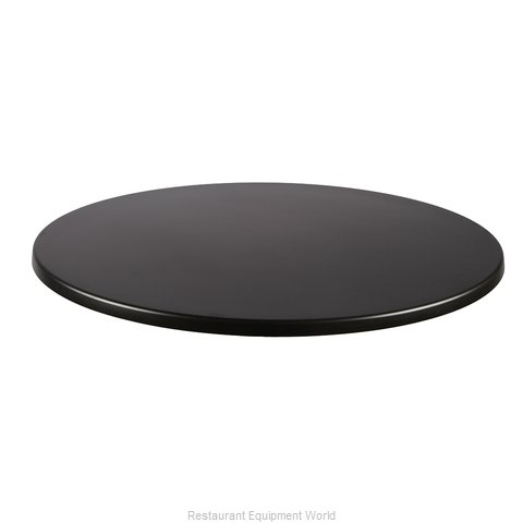 JMC Food Equipment 24 ROUND BLACK Table Top, Solid Surface