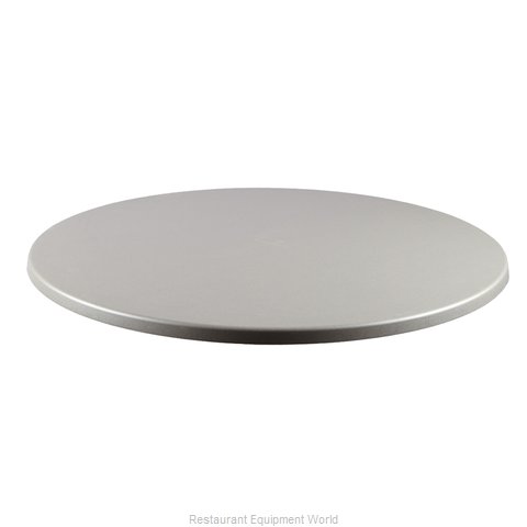 JMC Food Equipment 24 ROUND BRUSH SILVER Table Top, Solid Surface