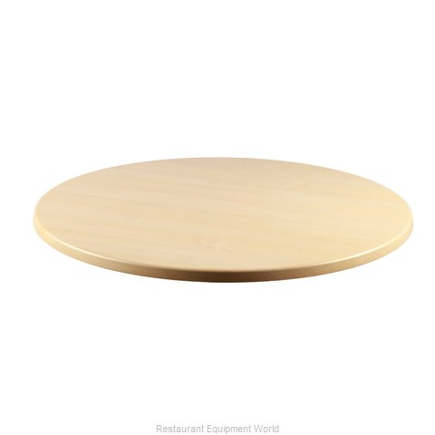 JMC Food Equipment 24 ROUND MAPLE Table Top, Solid Surface