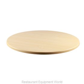 JMC Food Equipment 24 ROUND MAPLE Table Top, Solid Surface