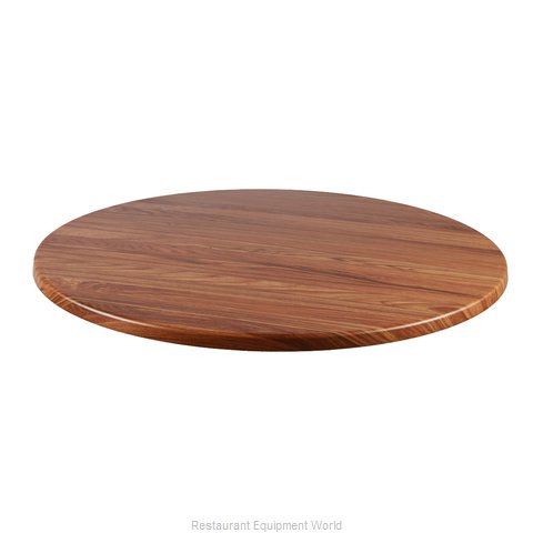 JMC Food Equipment 24 ROUND TEAK Table Top, Solid Surface
