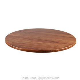 JMC Food Equipment 24 ROUND TEAK Table Top, Solid Surface