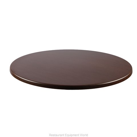 JMC Food Equipment 24 ROUND WENGE Table Top, Solid Surface