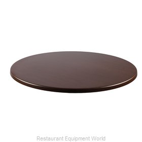 JMC Food Equipment 24 ROUND WENGE Table Top, Solid Surface