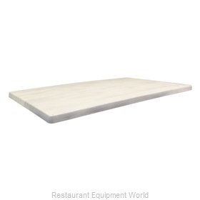 JMC Food Equipment 24 ROUND WHITE WOOD Table Top, Solid Surface