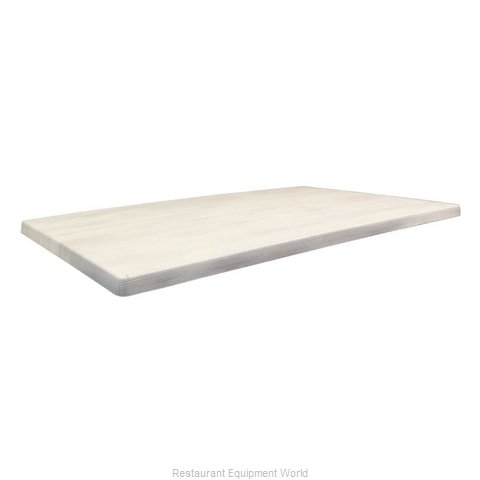 JMC Food Equipment 24X24 WHITE WOOD Table Top, Solid Surface