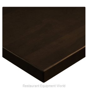 JMC Food Equipment 24X30 BEECHWOOD PLANK DARK WALNUT Table Top, Wood