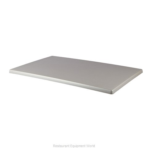 JMC Food Equipment 24X30 BRUSH SILVER Table Top, Solid Surface