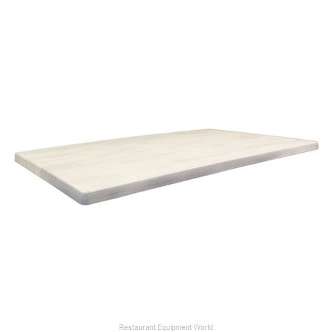 JMC Food Equipment 24X30 WHITE WOOD Table Top, Solid Surface