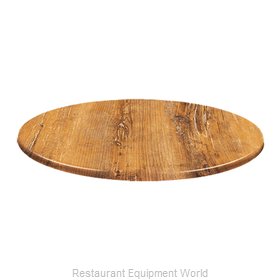 JMC Food Equipment 28 ROUND ATACAMA CHERRY Table Top, Solid Surface