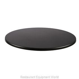 JMC Food Equipment 28 ROUND BLACK Table Top, Solid Surface
