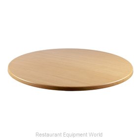 JMC Food Equipment 36 ROUND LIGHT OAK Table Top, Solid Surface