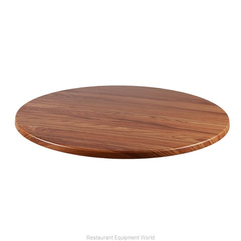 JMC Food Equipment 36 ROUND TEAK Table Top, Solid Surface